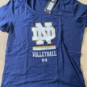 Under Armour Womens Notre Dame volleyball t shirt